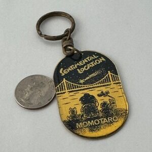 Momotaro Sentimental Location Souvenir Keychain Golden Bridge Starry Night